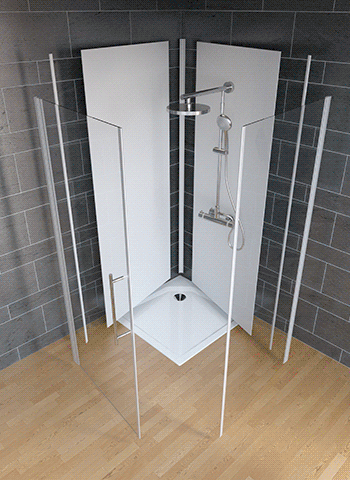 Douche-achterwand Softtouch